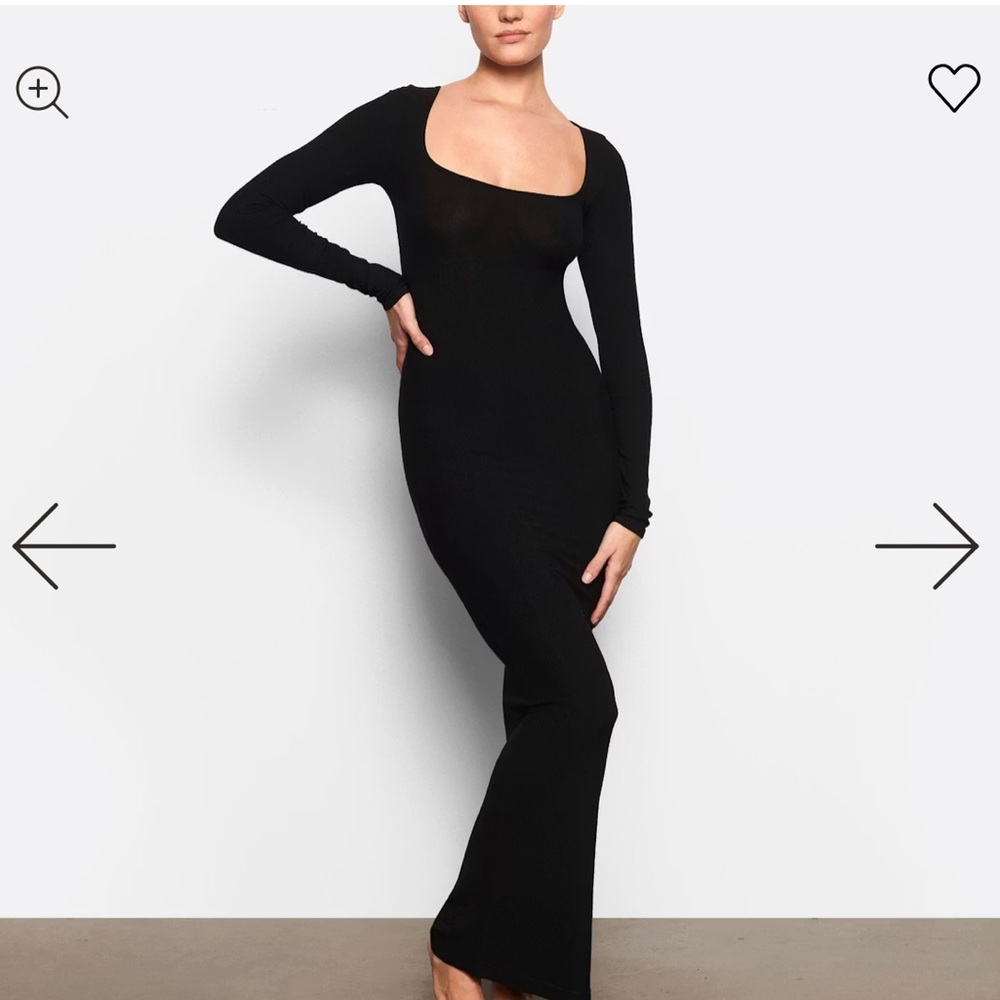 Skims black dress